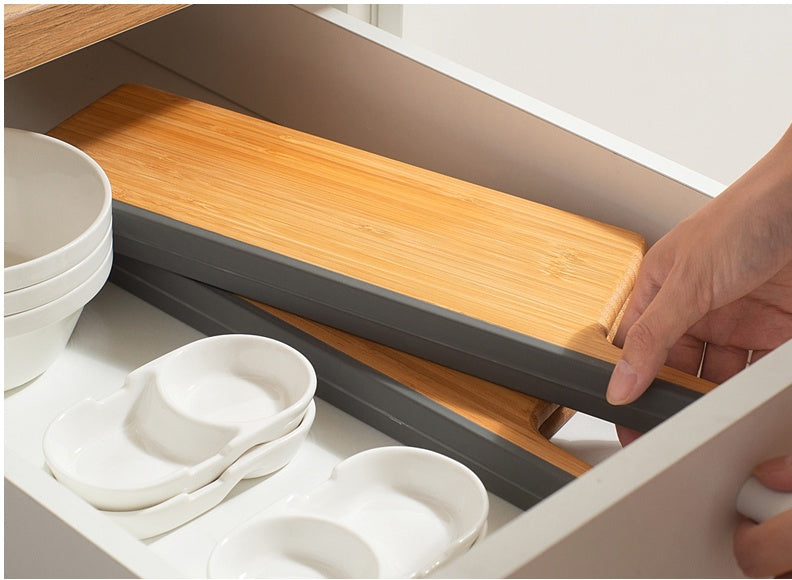 Foldable bamboo creative cutting board