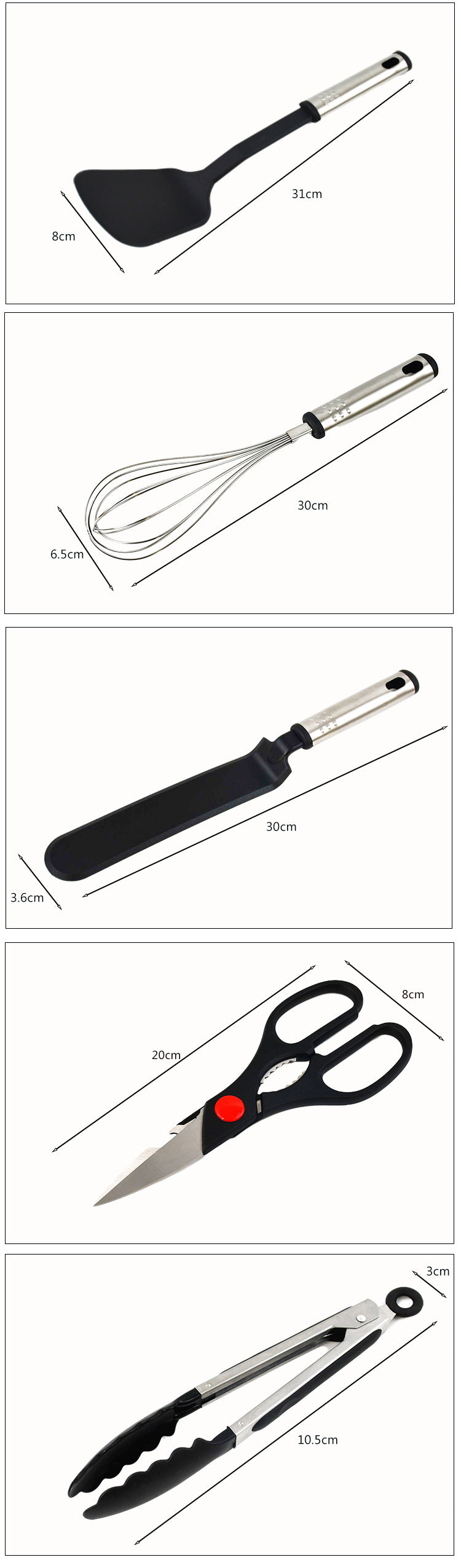 Non-Stick Spatula And Spoon Kitchen Utensils