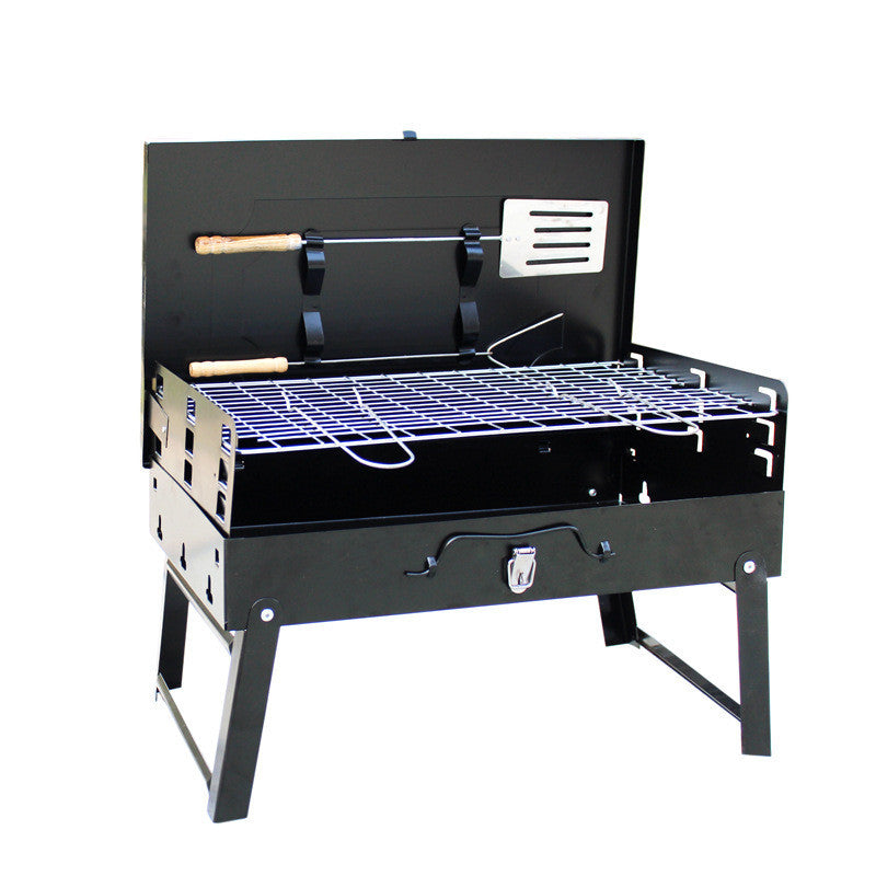 Outdoor Portable Charcoal Grill Folding Box