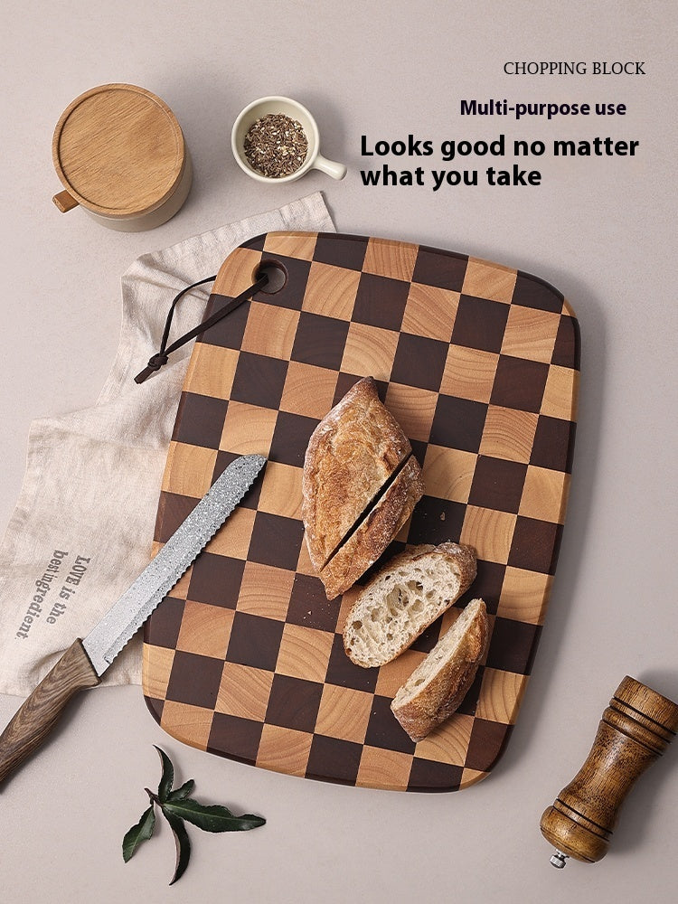 Acacia Mangium Chessboard Grid Cutting Board