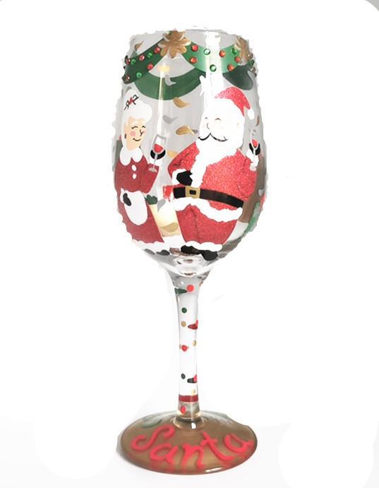 Hand-painted Crystal Wine Glasses