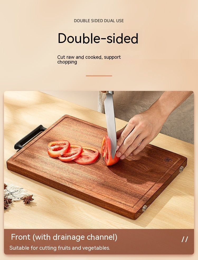 Ebony Solid Wood Household Cutting Board