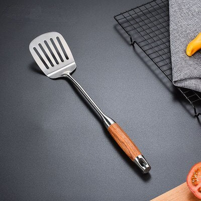 304 stainless steel wooden spoon kitchen utensils