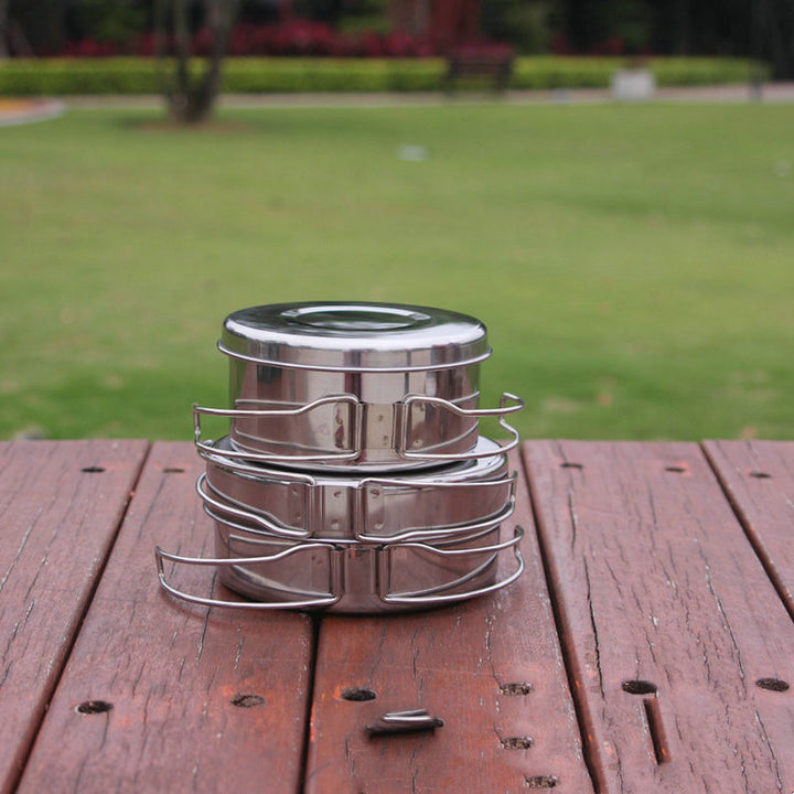 Outdoor Camping Portable Cookware Pot Set