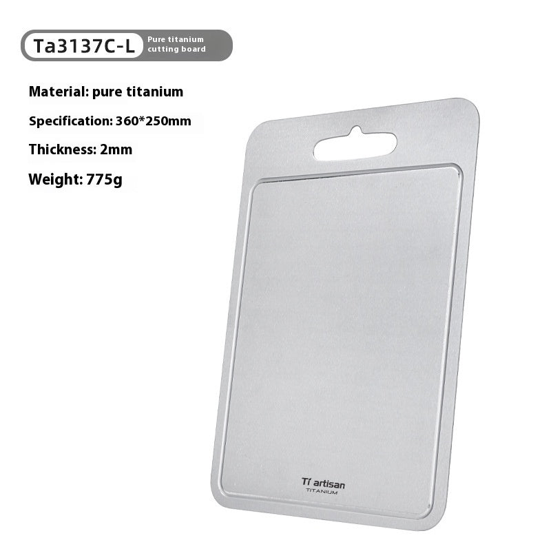 Pure Titanium Cutting Board With Groove
