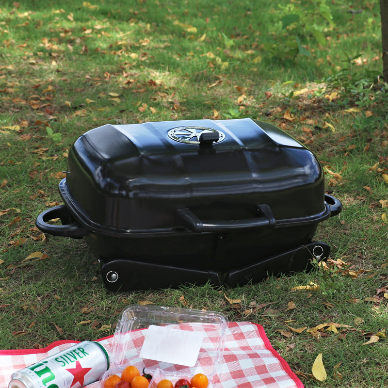 Portable Foldable Small Hamburger Barbecue Grill