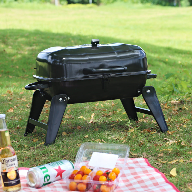 Portable Foldable Small Hamburger Barbecue Grill