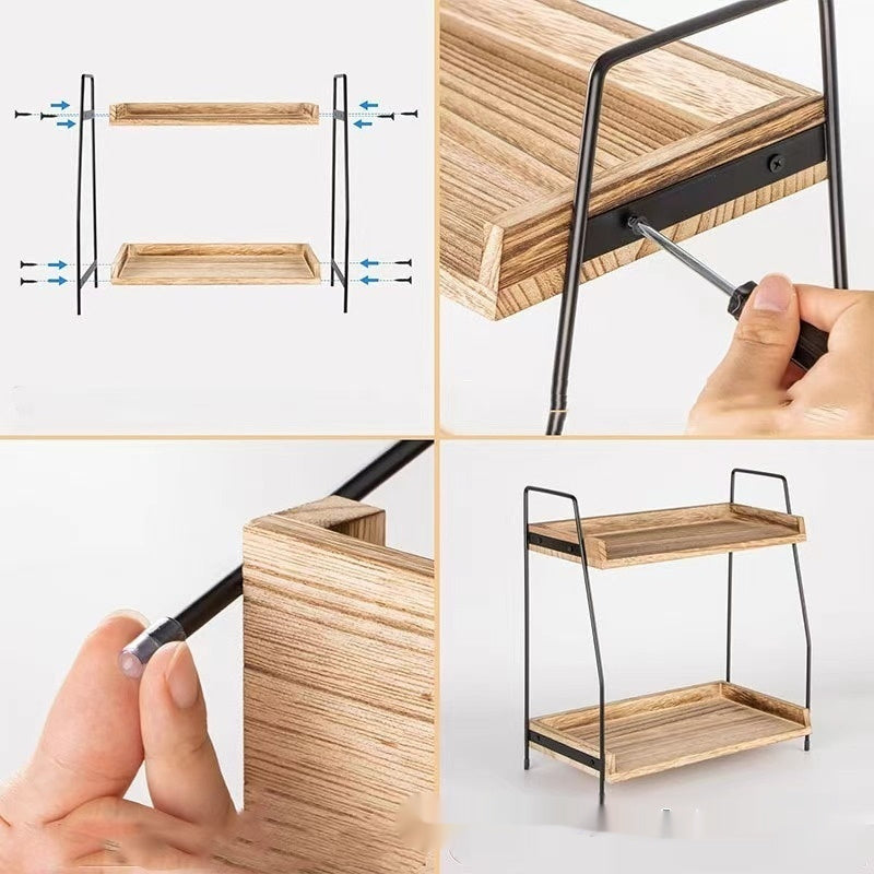 Wooden Kitchen Rack Storage Rack