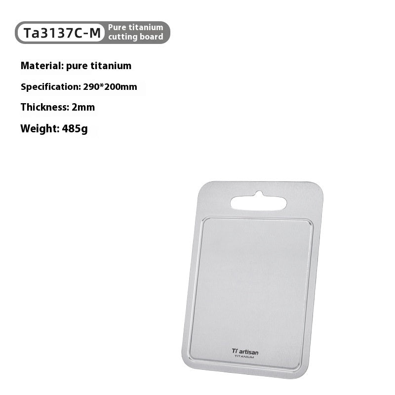 Pure Titanium Cutting Board With Groove