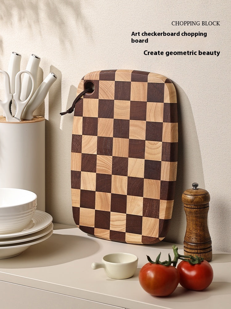 Acacia Mangium Chessboard Grid Cutting Board